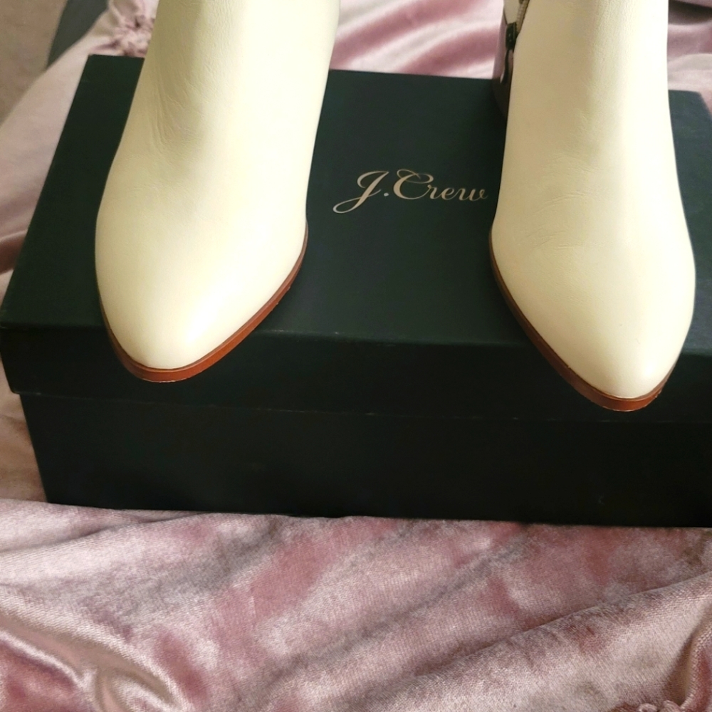 Off White J. Crew booties